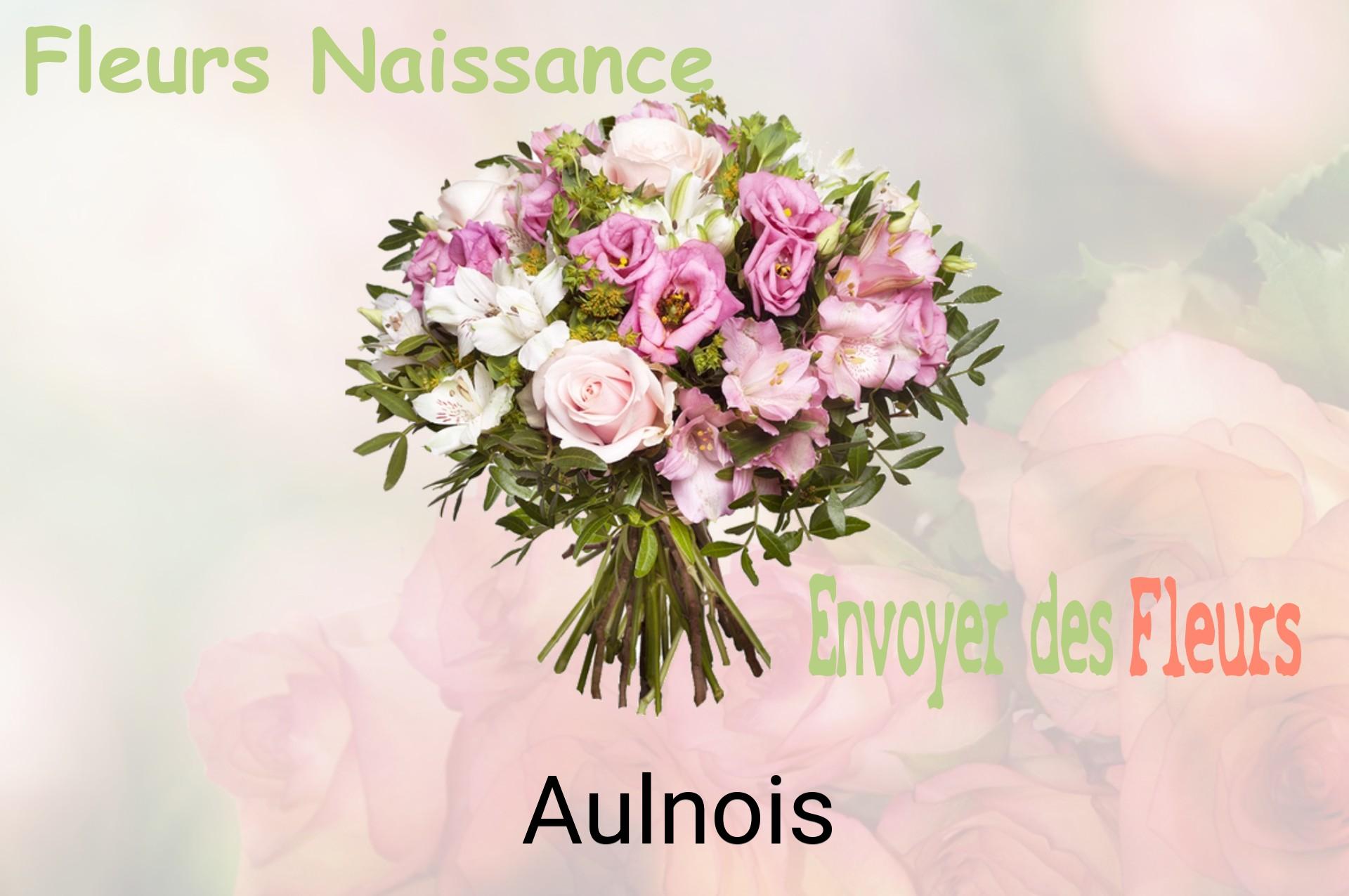 Bouquet de fleurs de naissance livré à Aulnois